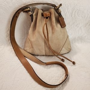 Rare Coach Suede Bucket Bag